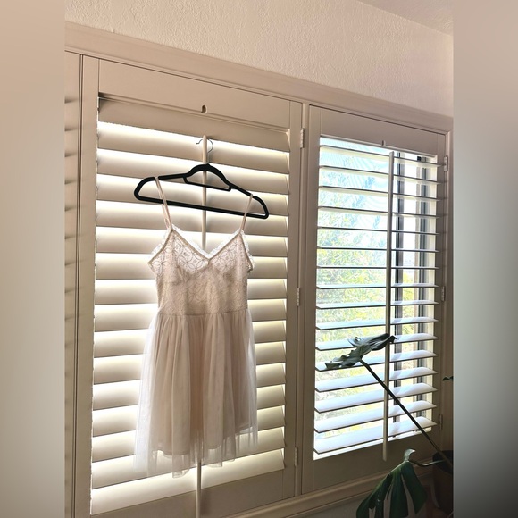 white tulle mini dress - Picture 4 of 7